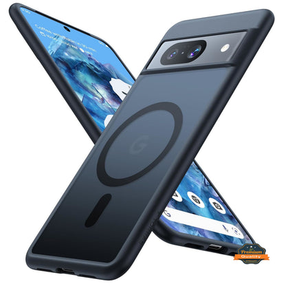 For Google Pixel 10 /Pixel 10 Pro Frosted Translucent Case with MagSafe Compatible Slim, Shockproof Protective Matte TPU Military Grade Tough Case Cover Black