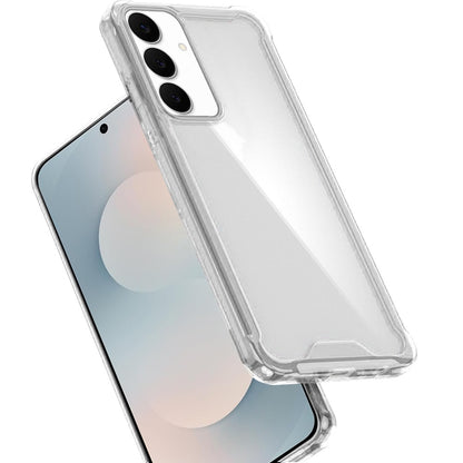 For Samsung Galaxy S26+ / S26 Plus Clear Colored Shockproof Transparent Hard PC + Rubber TPU Hybrid Bumper Shell Slim Protective Case Cover Clear
