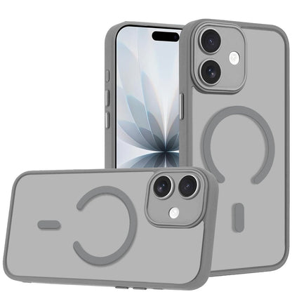 Phone Case for Apple iPhone 17 (6.3") Matte Frosted Magnetic Hybrid Hard PC Soft TPU Camera Protection Slim Shock Absorbing Anti Fingerprint Cover