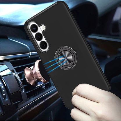 Phone Case for Samsung Galaxy S26 FE /S26 Fan Edition Invisible Ring Stand Shockproof Anti Slip Durable Grip Protective Hybrid Slim Fit Magnetic Car Mount Holder Cover