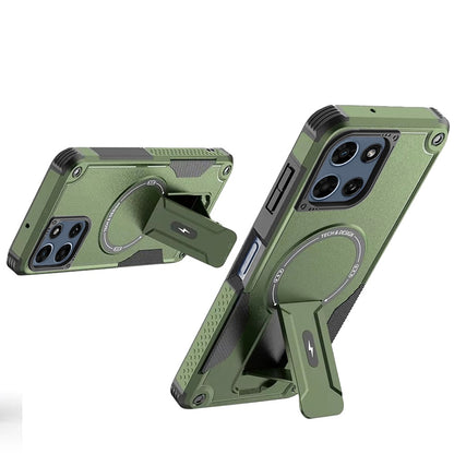 Phone Case for Moto G Stylus 5G 2026 /2025 Magnetic Kickstand Rugged Shockproof Armor Grip Anti Slip Heavy Duty Protective Matte Stand Hybrid Cover