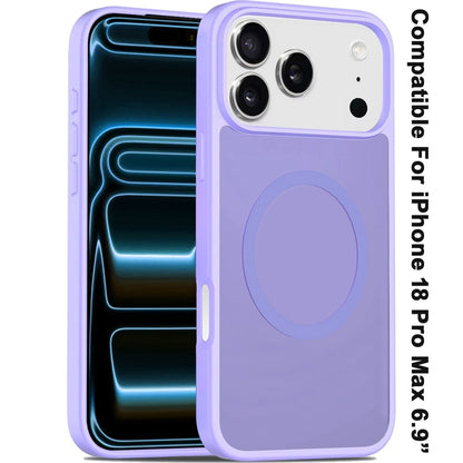 Phone Case for Apple iPhone 18 Pro Max Magnetic Matte Hybrid Shockproof Smooth Grip Durable Camera Protection Anti-Slip Soft Touch TPU Armor Cover