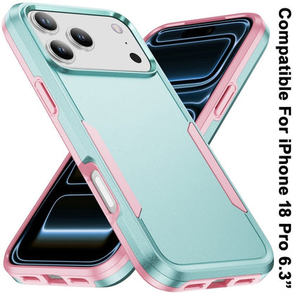 Phone Case for Apple iPhone 18 Pro Tough Hybrid Shockproof Rugged Dual Layer Durable Impact Resistant Drop Protection Heavy Duty Bumper Cover