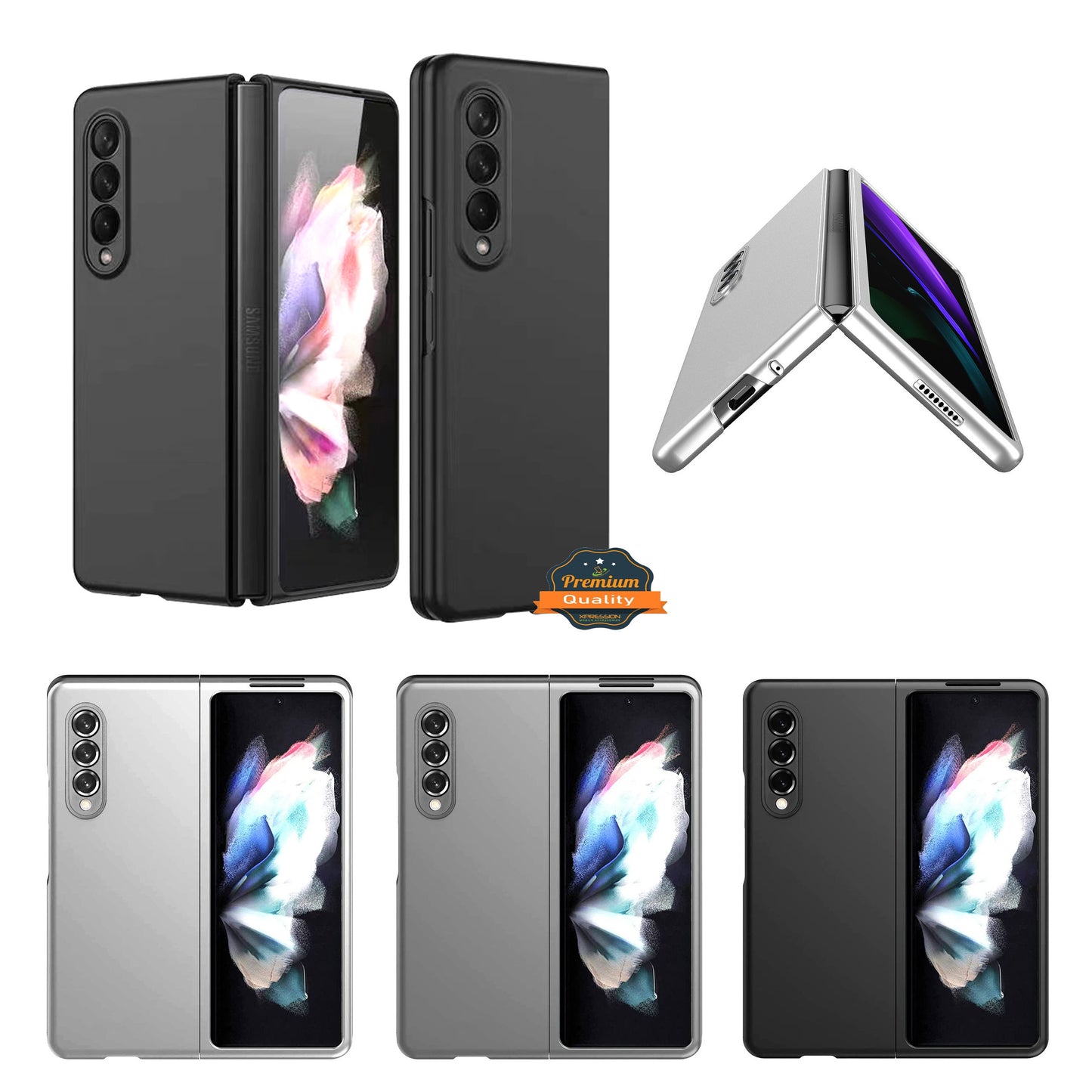 For Google Pixel 9 Pro Fold Slim Fit Flip Snap On Hybrid Shockproof Hard PC + Rubber TPU Matte Finish Back Protector Case Cover
