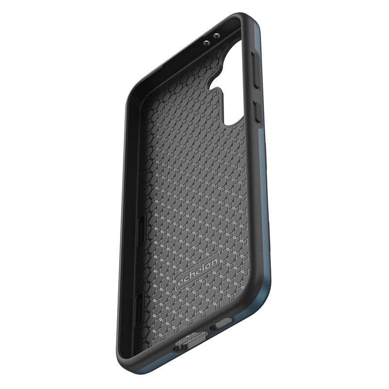 For Hybrid Slim Shockproof Bumper Protective Hard PC + Rubber TPU Phone Cover Bravo Series Case for Samsung Galaxy S24 Fan Edition - Blue Case Cover Blue