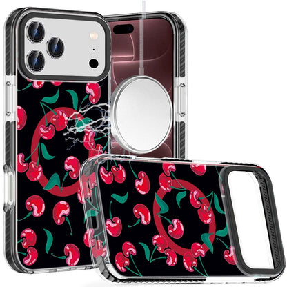 Phone Case for Apple iPhone 18 Pro/ iPhone 17 Pro Magnetic Hybrid IMD Floral Compatible with MagSafe Shockproof Slim Hybrid Fashion Design TPU Protective Cover