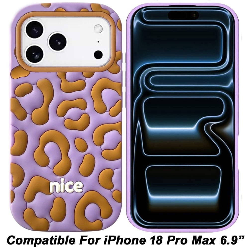 Phone Case for Apple iPhone 18 Pro Max Fashionable Silicone Textured Decorative Design Pattern Protective Rubber TPU Hybrid Protection Cover