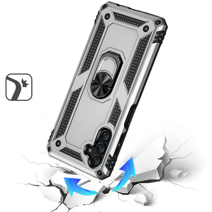 For Samsung Galaxy A16 5G Hybrid Shockproof Durable 360 Degree Rotatable Ring Stand Holder Kickstand Fit Magnetic Car Mount Case Cover