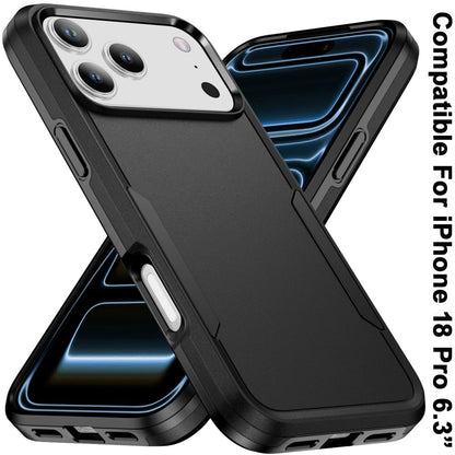 Phone Case for Apple iPhone 18 Pro Tough Hybrid Shockproof Rugged Dual Layer Durable Impact Resistant Drop Protection Heavy Duty Bumper Cover