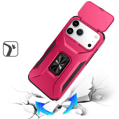 Magnetic Ring Stand Camera Protection Shockproof Heavy Duty Kickstand Rugged Grip Anti Scratch Hybrid