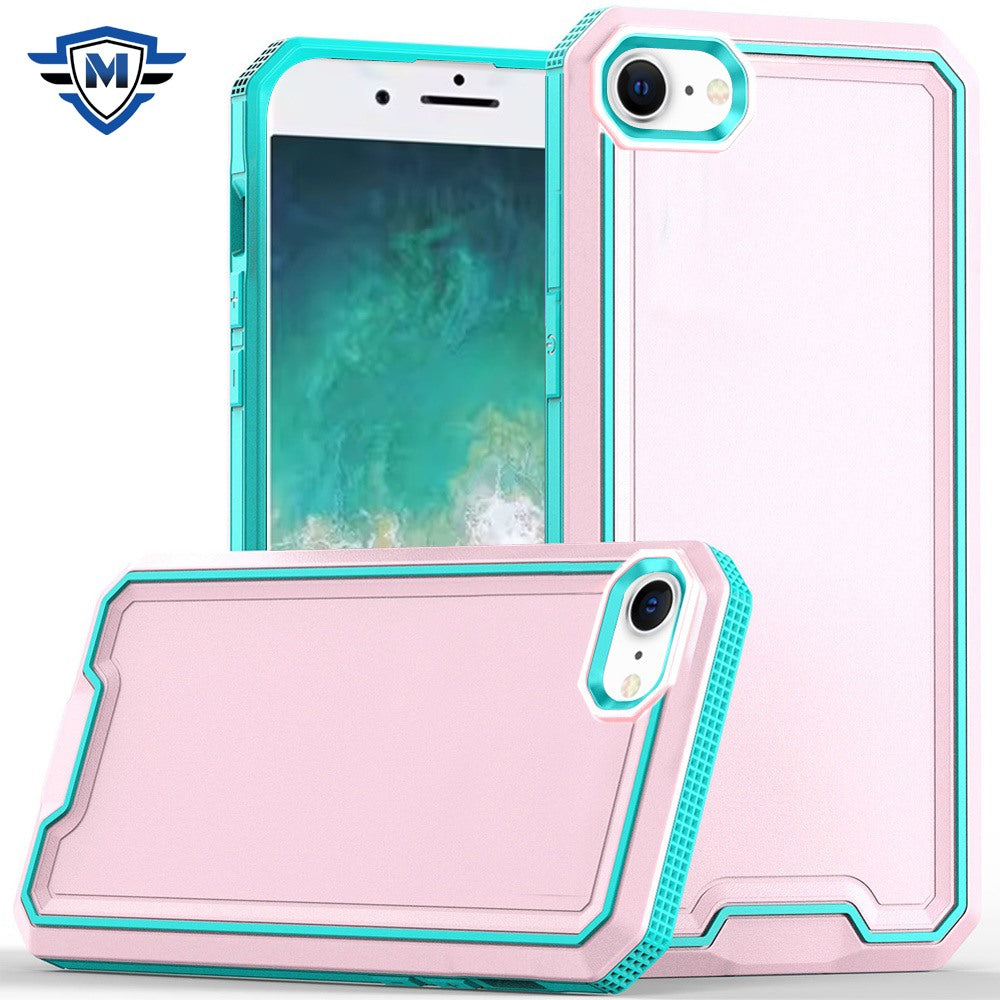 For Apple iPhone 17E /16E Premium Fused Hybrid Tough Strong Hard PC TPU Rubber Shockproof Drop Protection Impact Case Cover Pink