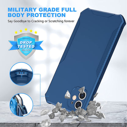 For Cricket Icon Plus 2026 Full-Body Dual Layer Hybrid Case Slim, Drop-Proof TPU Hard PC, Durable Corner Front Bumper Protector Case Cover Blue