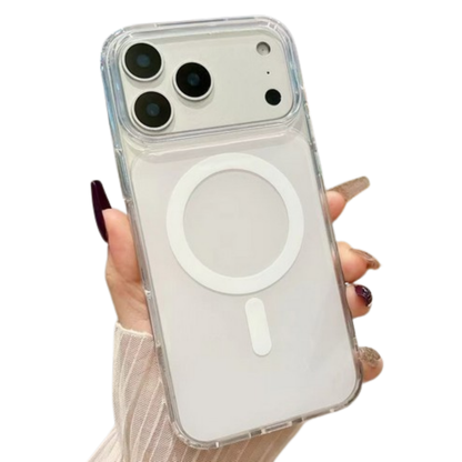 For Apple iPhone 17 AIR Crystal Clear Colorful Case Compatible with MagSafe, Shockproof Slim Protective Hybrid TPU Case Cover