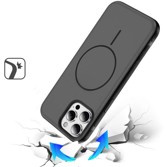 Phone Case for Apple iPhone 14 Pro Max Super Magnetic Matte Hybrid Shockproof Thick Protective Durable Grip Anti Scratch Premium Edge Slim Fit Cover