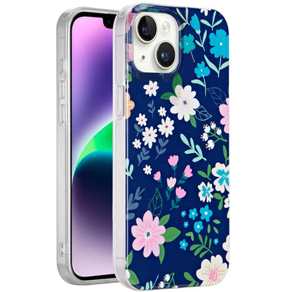 Phone Case for iPhone 14/13 Stylish Design IMD Shockproof Protective Slim Fit TPU Durable Grip Fashion Pattern Impact Resistant Hybrid Cover Multicolor