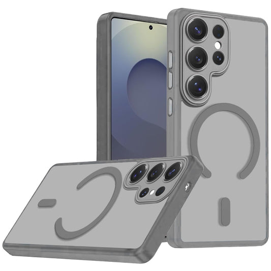 Matte Frosted Magnetic Back Hybrid Hard PC Soft TPU Camera Protection Slim Shock Absorbing Anti Fingerprint