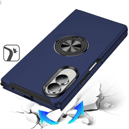 Phone Case for Samsung Galaxy Z Fold 8 Invisible Ring Stand Shockproof Anti Slip Durable Grip Protective Hybrid Slim Fit Magnetic Car Mount Holder Cover