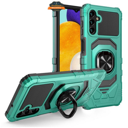 For Samsung Galaxy A26 Hybrid Magnetic Car Mount Ring Kickstand Stand Holder Full-Body Armor Protective [Military Grade] Case Cover