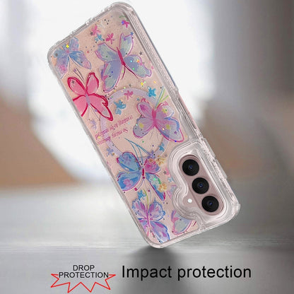 Phone Case for Samsung Galaxy S26 FE /Fan Edition Magnetic Hybrid Fashion Printed Pattern Artwork Stylish Printed Design Dual Layers TPU Rubber SIlicone Hard PC Cover