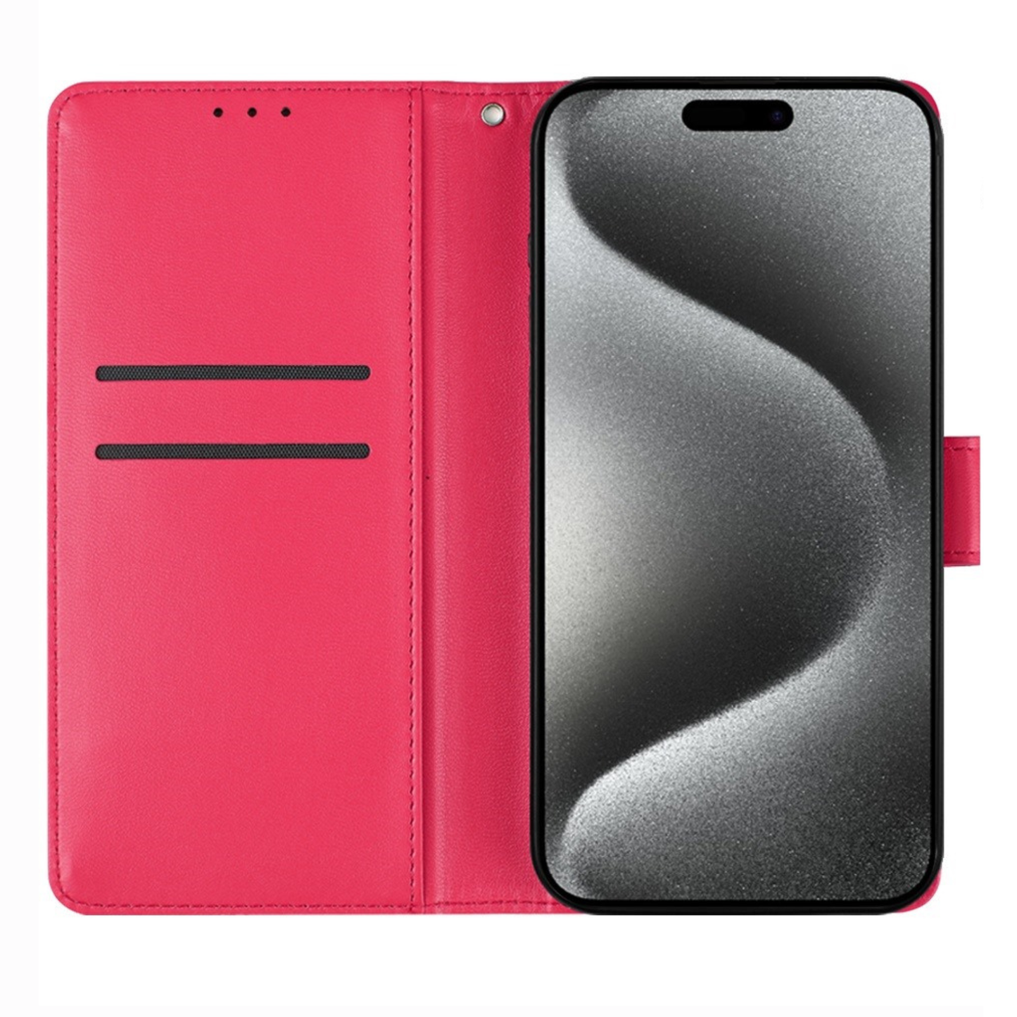 Phone Case for Google Pixel 10 /10 Pro Leather Wallet Folio Credit Card Holder with Magnetic Closure Wrist Strap Classic Flip Design Storage Slots Cover Pink