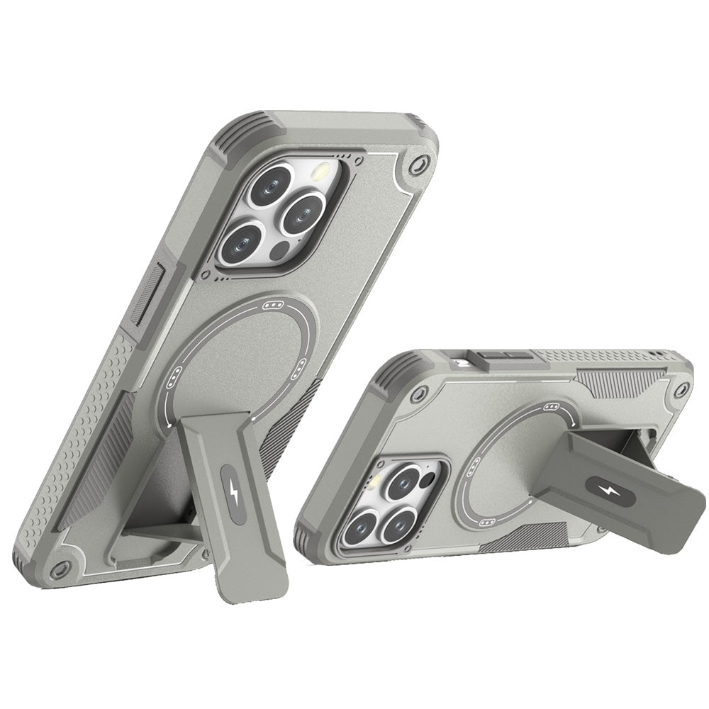 For Samsung Galaxy S25 /S24 Magnetic Invisible Kickstand Holder with Magsafe, Slim Fit Shockproof Hybrid Military Grade Heavy Duty Case Cover