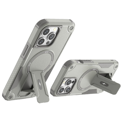 Magnetic Invisible Kickstand Holder with Magsafe, Slim Fit Shockproof Hybrid Military Grade Heavy Duty