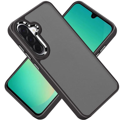 Phone Case for Samsung Galaxy A27 Polished Acrylic Hybrid TPU Slim Shockproof Metal Button Thick Durable Grip Camera Protection Anti-Scratch Cover