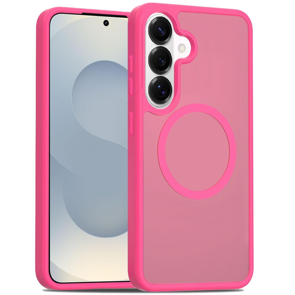 For Samsung Galaxy S26+ / S26 Plus MagSafe Compatible Integrated Technology Clean Transparent Hybrid Armor TPU Frame Case Cover