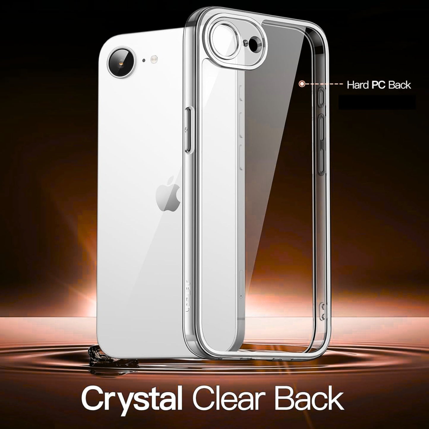 Phone Case Cover for Apple iPhone 13 Crystal HD Clear Back Hybrid Case TPU Bumper Frame Slim Shockproof Hard Defender Cover Clear