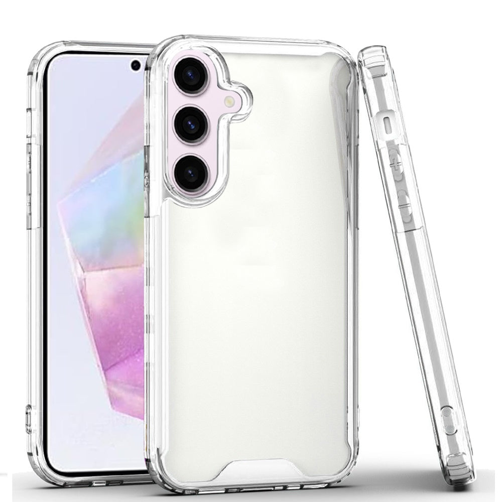Shockproof Transparent Hard PC TPU Hybrid Durable Frame Gummy Protective Slim Grip Lightweight