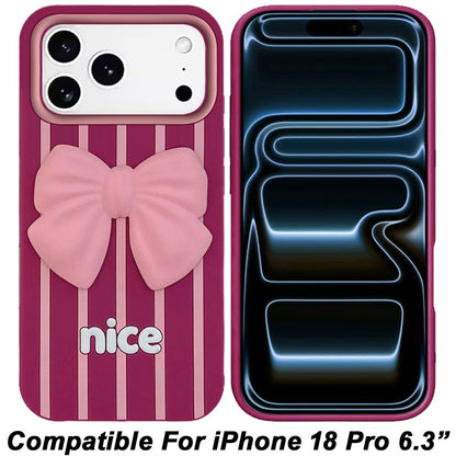 Phone Case for Apple iPhone 18 Pro Fashionable Silicone Textured Decorative Design Pattern Protective Rubber TPU Hybrid Protection Cover
