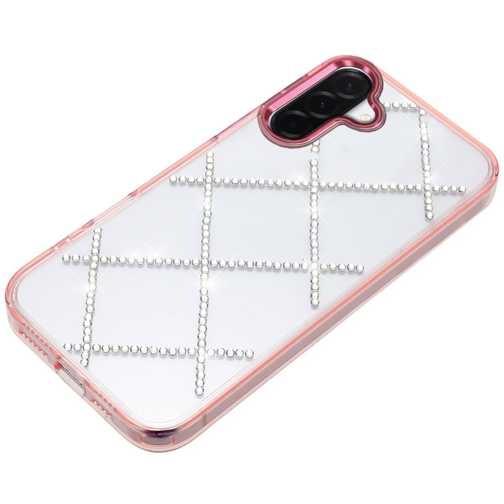 Phone Case for Samsung Galaxy A27 Gem Glitter Diamond Transparent Hard TPU Hybrid Shockproof Protective Colorful Durable Anti Scratch Grip Cover
