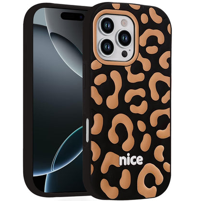 Phone Case for iPhone 16 Pro Max Fashionable Silicone Textured Decorative Design Pattern Protective Rubber TPU Hybrid Protection Cover