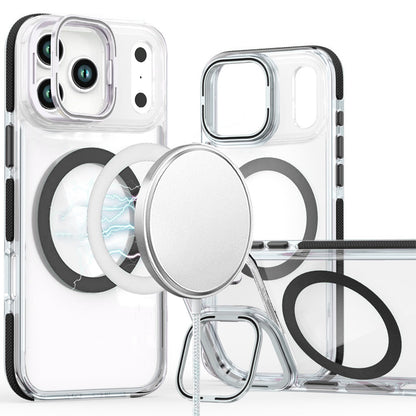 Phone Case for Apple iPhone 18 Pro Magnetic Ring Camera Stand Shockproof Hybrid Clear Transparent Metal Bracket Durable Protective Grip Cover