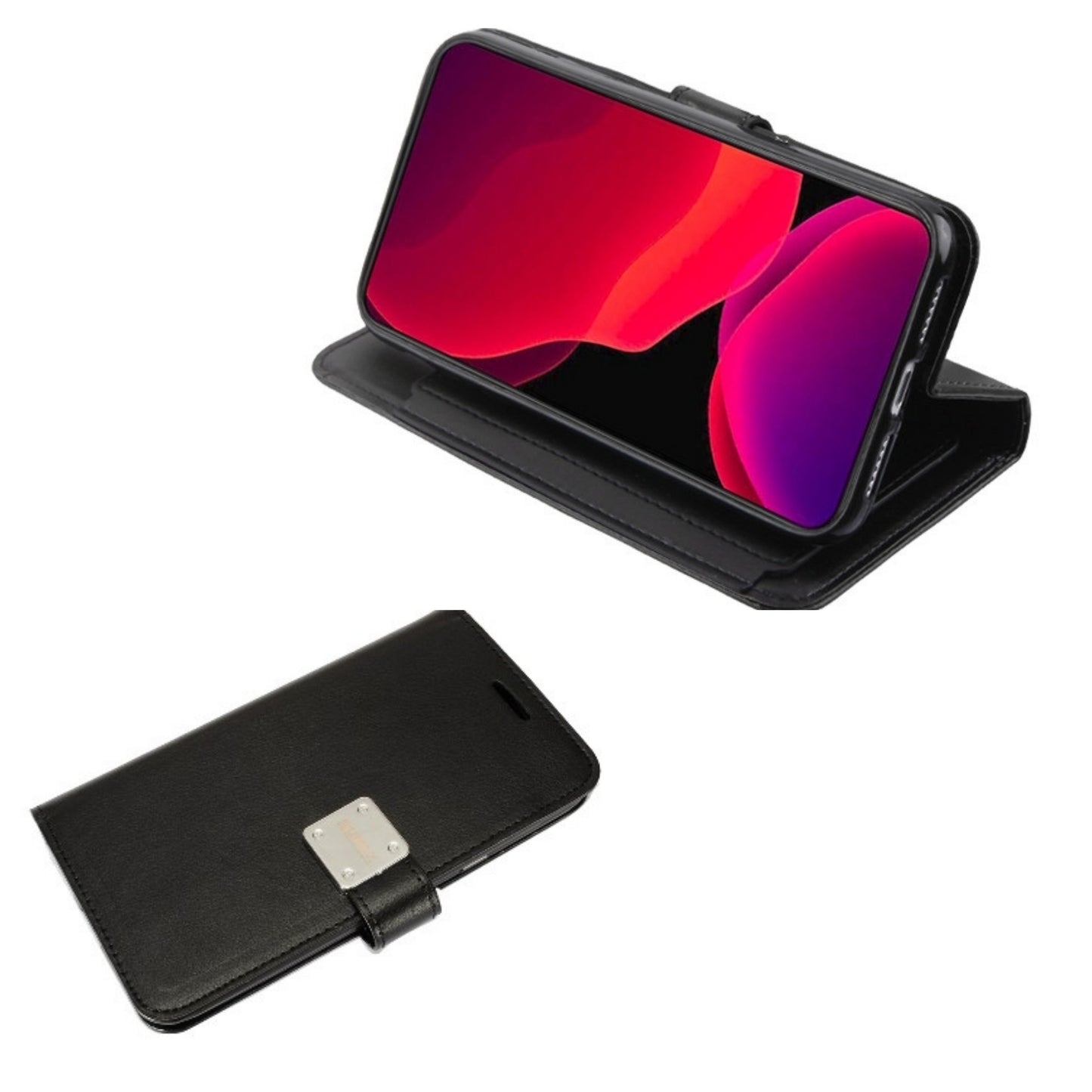 Phone Case for Apple iPhone 16 Wallet Credit Card Holder Hybrid Slim Protective Dual Function Storage PU Leather Flip Pouch Cover
