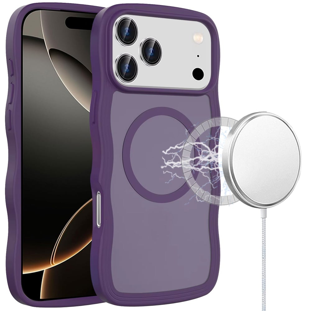 For Apple iPhone 17 Pro (6.3") Grip Hand Magnetic Hybrid Case Shockproof Protection Matte Skin Rubber TPU + PC Case Cover