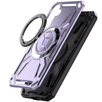 For Samsung Galaxy S26 Hybrid Magnetic Ring and 360° Rotational Kickstand with MagSafe Compatible, Military Grade Drop Protection Case Cover