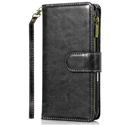 Phone Case for Apple iPhone 18 Pro Luxury Leather Wallet Card Holder Zipper Pocket Money Storage Protective Grip Design with Strap Cover