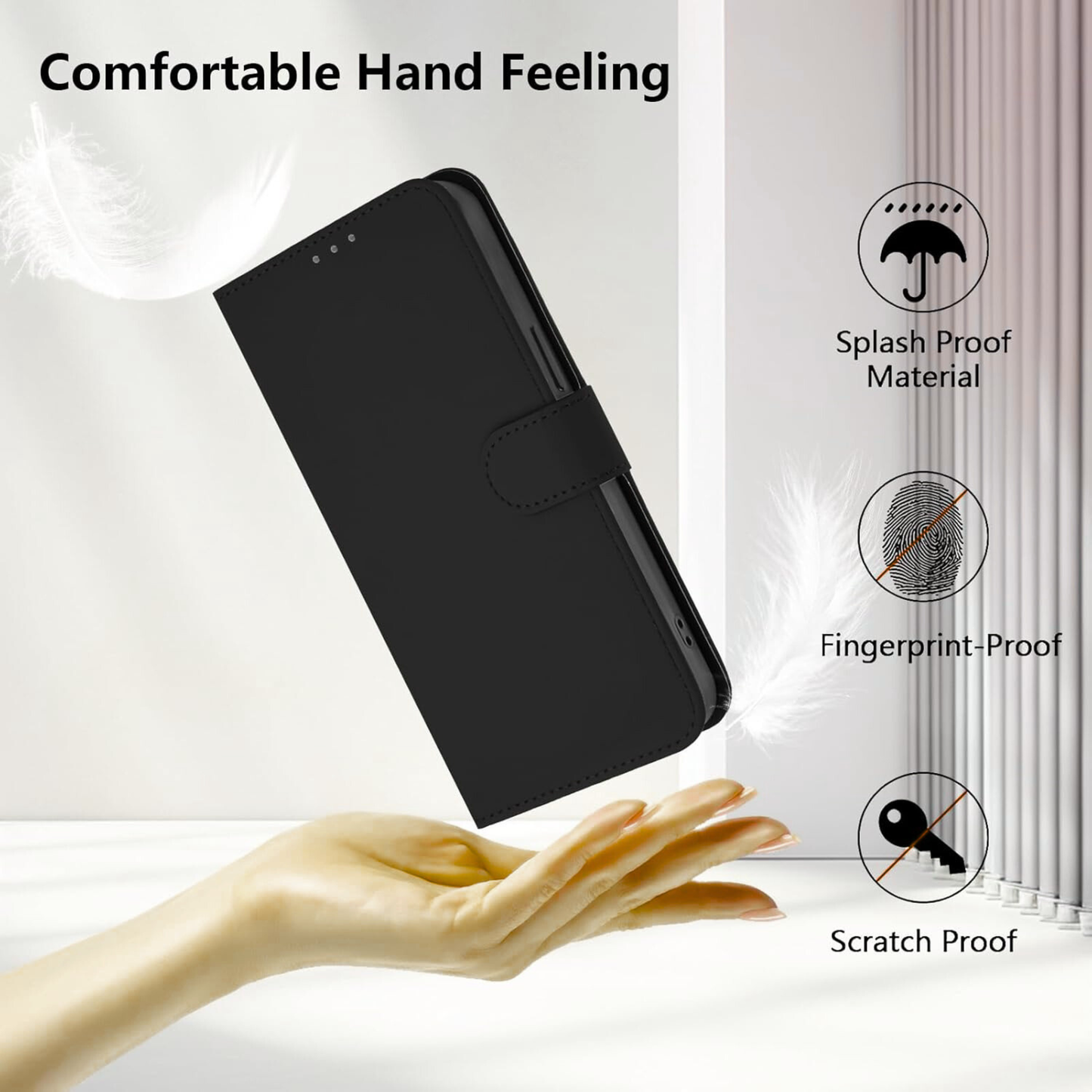 For Motorola Moto G 5G 2026 / Moto G Play 2026 Vegan Lines Leather Wallet Case with Credit Card Slot Pouch Flip, Magnetic Closure folio design Case Cover