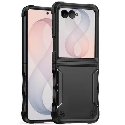 Phone Case for Samsung Galaxy Z Flip 8 Shockproof Rugged Hybrid TPU Anti-Slip Grip Armor Military Grade Drop Resistant Shock-Absorbing Impact Cover