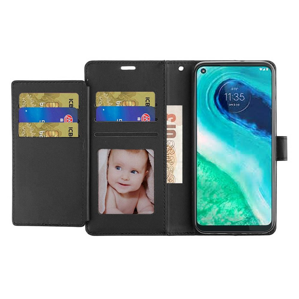 For Samsung Galaxy A17 5G Wallet Case with ID/ Card Holder, Wristlet Strap, Magnetic TPU Protective Shockproof Folio Flip Case Cover