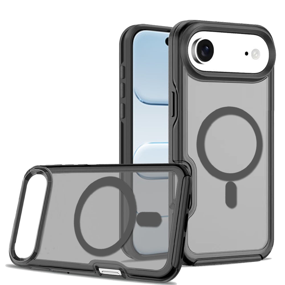 For Apple iPhone 17 Air (6.6") Slim & Durable Compatible with MagSafe Hybrid Shockproof Glossy Oil Protective Dual Layer TPU + PC Case Cover
