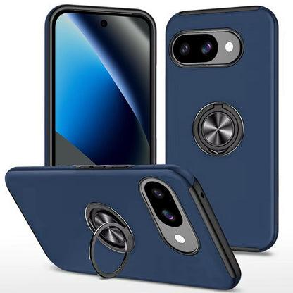 Phone Case for Google Pixel 10A Invisible Ring Stand Shockproof Anti Slip Durable Grip Protective Hybrid Slim Fit Magnetic Car Mount Holder Cover