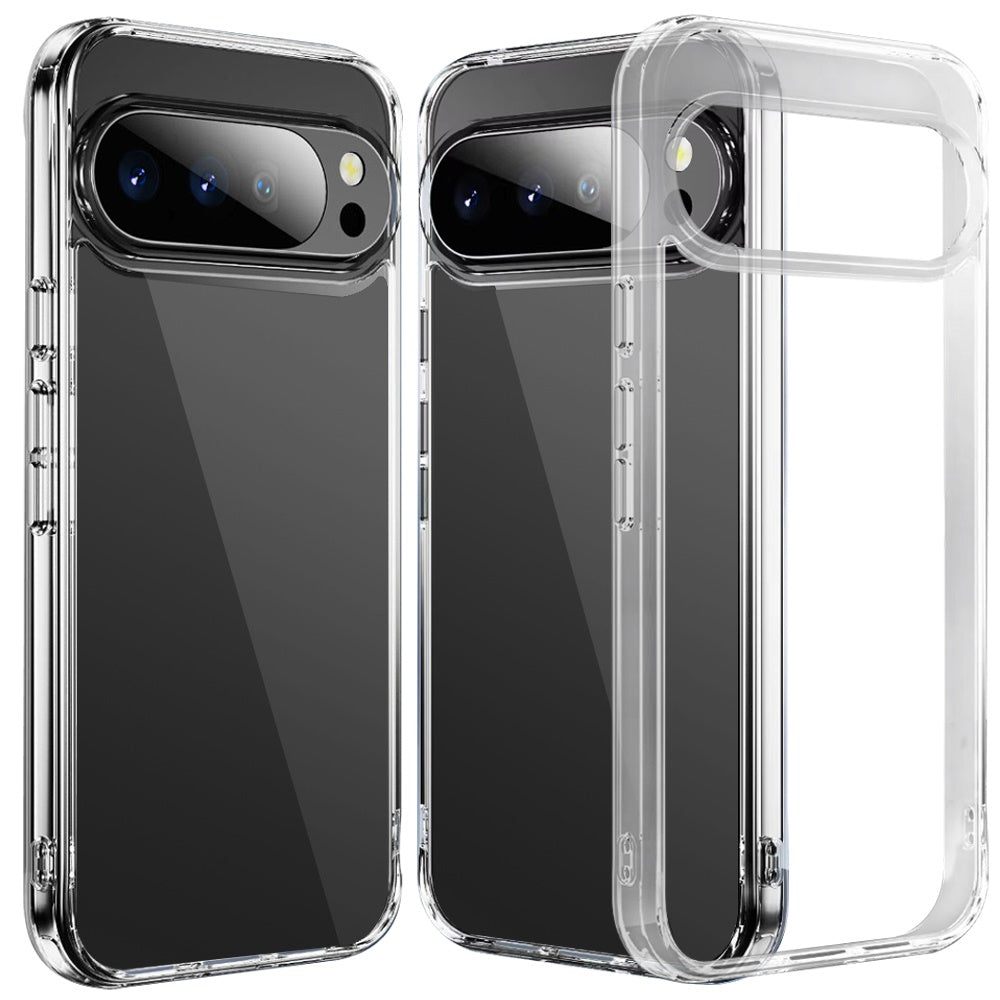 For Google Pixel 10 Pro XL Shockproof Slim Crystal Clear Transparent Hybrid Cover with Enhanced Drop Protection Case Cover Clear