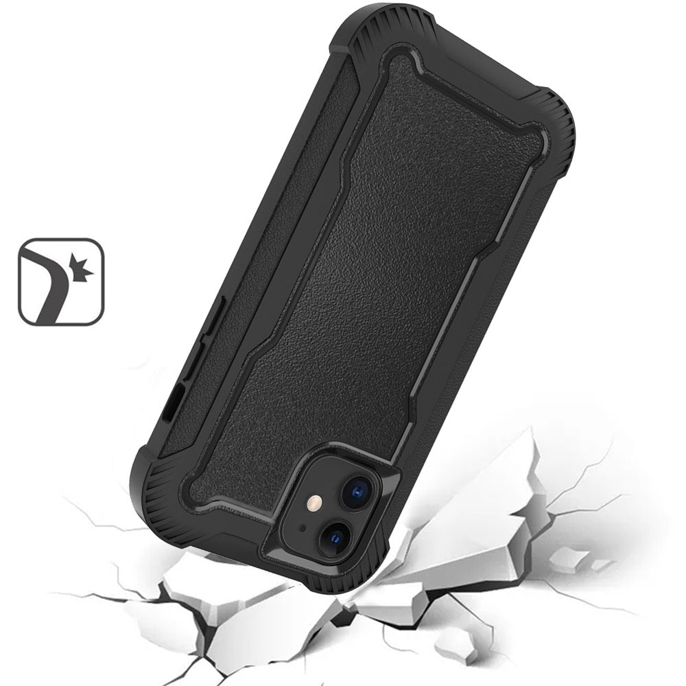 For Apple iPhone 16 Pro Max (6.9") Tough Hybrid Shockproof Hybrid PC + TPU Bumper Frame Rubber Drop Proof 3in1 Armor Full Body Case Cover