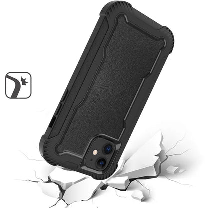 For Apple iPhone 16 Pro Max (6.9") Tough Hybrid Shockproof Hybrid PC + TPU Bumper Frame Rubber Drop Proof 3in1 Armor Full Body Case Cover