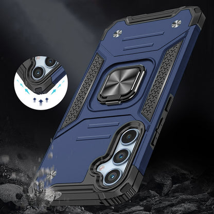 For Samsung Galaxy S26+ / S26 Plus Armor Hybrid Magnetic Stand with Ring Holder Kickstand Shockproof Heavy-Duty Durable Rugged TPU Dual Layer Case Cover