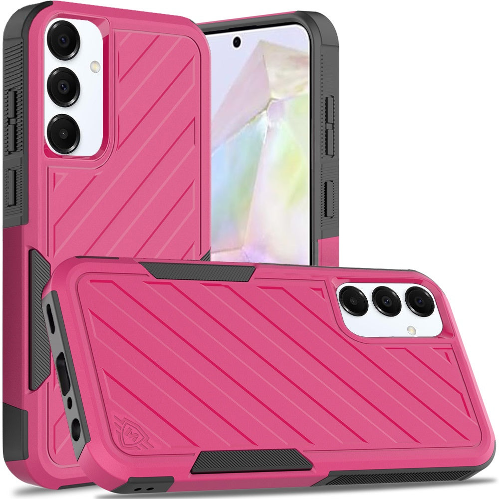 Phone Case for Samsung Galaxy A56 / A36 Rugged Shockproof Dual Layer Lined Armor Heavy Duty Impact Resistant Protective Grip Durable Everyday Protection Cover