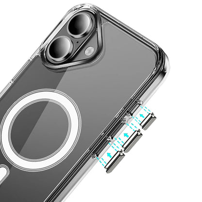 For Apple iPhone 17 (6.3") Clear Magnetic Case with Built-in Magnets Compatible with MagSafe Slim Soft TPU Bumper Case Cover Clear