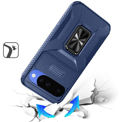 Phone Case for Google Pixel 11 /11 Pro Magnetic Ring Stand Camera Protection Shockproof Heavy Duty Kickstand Rugged Grip Anti Scratch Hybrid Cover